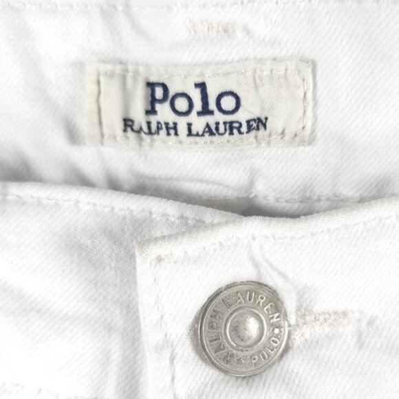 NWT POLO RALPH LAUREN THE VARICK SLIM STRAIGHT Core Replen White Jeans 40X30 - Picture 7 of 15